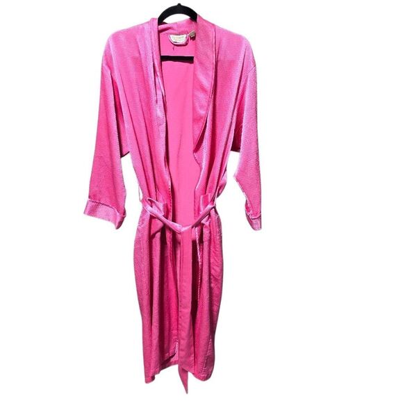 Victoria's Secret Vintage Gold Label Pink Robe FLAWED - Picture 1 of 4